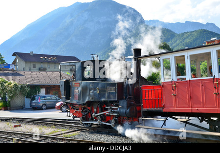 Achensee Achensee, narrow gauge steam cog railway, Jenbach, doyen mondial des locomotives à vapeur cog. Banque D'Images