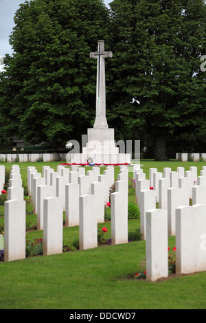 Le cimetière britannique de Bayuex Normandie France Banque D'Images