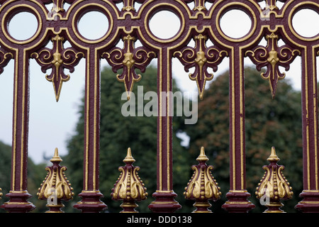 Clôture grille décorative, Hofburg, Vienne, Autriche Banque D'Images