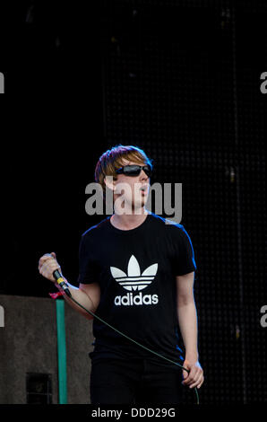 Bingley, Yorkshire. Août 30, 2013. L'eau sale sur scène le jour 1 de Bingley Music Live. D'autres actes figurant sur le projet de loi comprennent la Ligue Humaine, Chic, Primal Scream et les crèches. © Thomas Jackson/Alamy Live News Banque D'Images