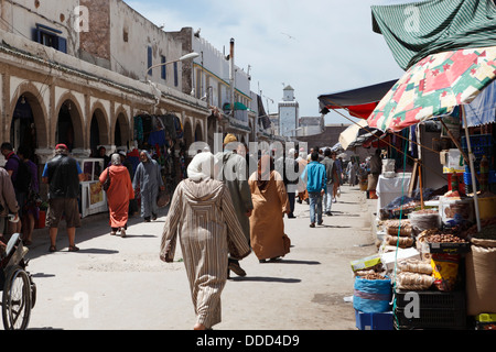 Le souk de la medina, Essaouira, Maroc Banque D'Images