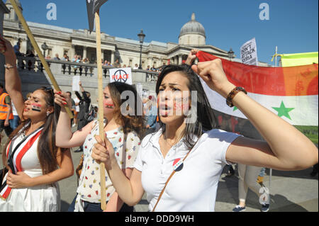 Trafalgar Square, Londres, UK . Août 31, 2013. Credit : JOHNNY ARMSTEAD/Alamy Live News Banque D'Images