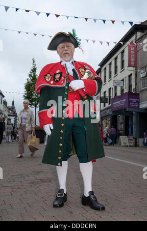 Kendal, Cumbria, Royaume-Uni. Août 31, 2013., Kendal, Cumbria (Royaume-Uni). Août 31, 2013.Mintfest, Kendal's International Festival des Arts de la rue, maintenant dans sa septième année. Le Mintfest Festival Des Arts De La Rue 2013, un week-end de lacs vivant dans le district du lac qui a comporté certaines des meilleures de tout le monde qui a effectué , la danse contemporaine, le cirque, la comédie, la musique, l'acrobatie et à l'extérieur dans les stades, les rues et les parcs de Kendal. Credit : Mar Photographics/Alamy Live News Banque D'Images