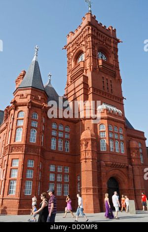 Le bâtiment Pierhead à Cardiff Bay Wales, anciennement le bureau des quais Banque D'Images