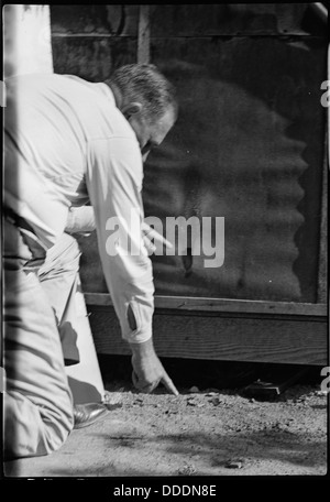 Colorado River Centre de réinstallation, Poston, Arizona. William Hoffman, chef de la protection Incendie se . . . 537290 Banque D'Images