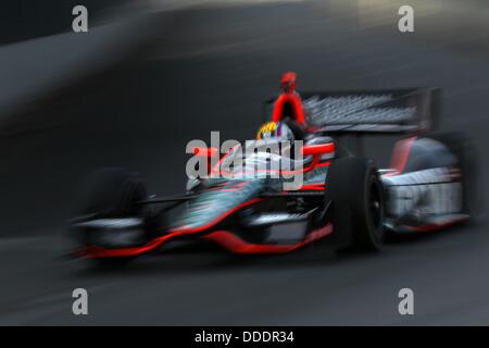 Baltimore, Maryland, USA. Août 31, 2013. F1, Grand Prix de Baltimore, Baltimore, MD, le 30 août au 1er septembre 2013, Oriol SERVIA, Panther Racing © Ron Bijlsma/ZUMAPRESS.com/Alamy Live News Banque D'Images