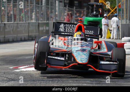 Baltimore, Maryland, USA. Août 31, 2013. F1, Grand Prix de Baltimore, Baltimore, MD, le 30 août au 1er septembre 2013, Oriol SERVIA, Panther Racing © Ron Bijlsma/ZUMAPRESS.com/Alamy Live News Banque D'Images