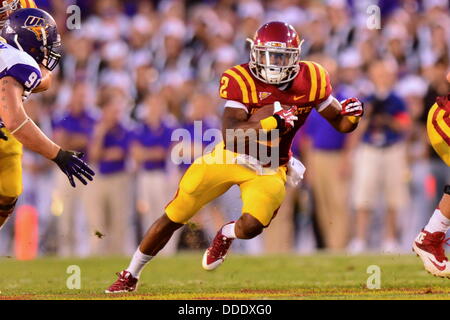 July 30, 2013 - Ames, Iowa, United States of America - 31 août., 2013 : exécution de l'état de l'Iowa retour Aaron Wimberly en action au cours de la NCAA football match entre l'Iowa State Cyclones et la Northern Iowa Panthers au stade Jack Trice à Ames, Iowa..Ke Lu/CSM Banque D'Images