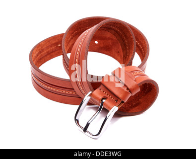 Ceinture fashion homme isolé sur fond blanc Banque D'Images