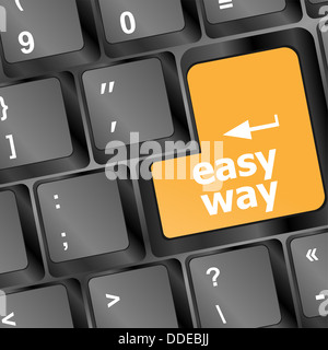 Moyen facile de clavier d'ordinateur pc key Banque D'Images