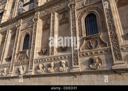 Façade Plateresque du Parador de León - Plaza San Marcos, León, Castille et León, Espagne Banque D'Images