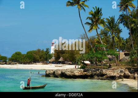 La Tanzanie, Zanzibar, Unguja, village de Nungwi beach Banque D'Images