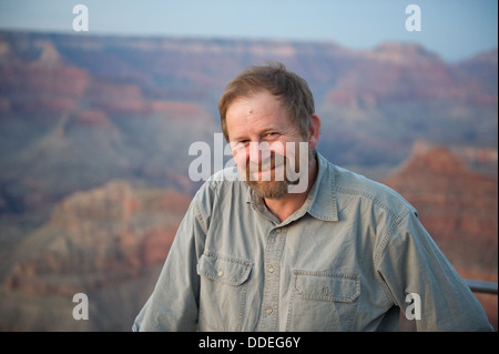 Edwin Remsberg au Grand Canyon Banque D'Images