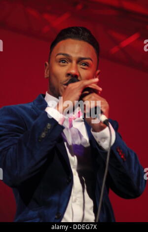 Marcus Collins effectue à Darley Park concert en plein air de musique classique, Derby, England, UK - Septembre Banque D'Images