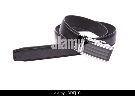 Ceinture fashion homme isolé sur fond blanc Banque D'Images