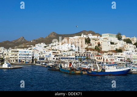 La Grèce, îles des Cyclades, Naxos, ville de Naxos (Hora) Banque D'Images