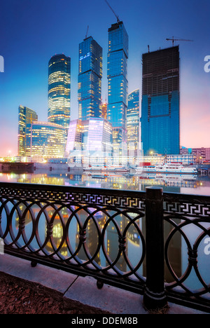 Centre d'affaires international de Moscou Ville 'Moscow' Banque D'Images