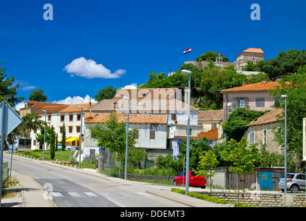 Ville de Benkovac en Croatie, Dalmatie inlands Banque D'Images