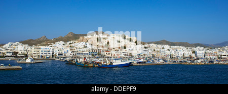 La Grèce, îles des Cyclades, Naxos, ville de Naxos (Hora) Banque D'Images