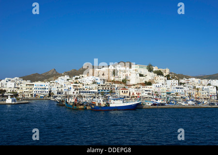 La Grèce, îles des Cyclades, Naxos, ville de Naxos (Hora) Banque D'Images