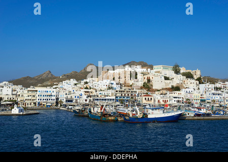 La Grèce, îles des Cyclades, Naxos, ville de Naxos (Hora) Banque D'Images