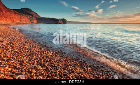 Ladram Bay, South Devon, Angleterre Banque D'Images