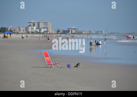 Une journée à la plage de Cocoa Beach, Floride Banque D'Images