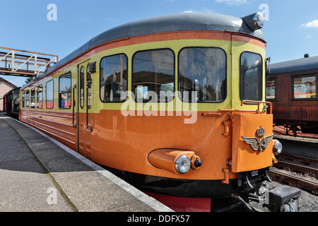 Y7 suédois Railbus Diesel no. 1212 à 1958, construit sur la station Oundle Nene Valley Railway, Cambridgeshire Banque D'Images