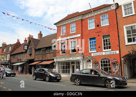 West street, Farnham, Surrey, Angleterre, Royaume-Uni. Banque D'Images