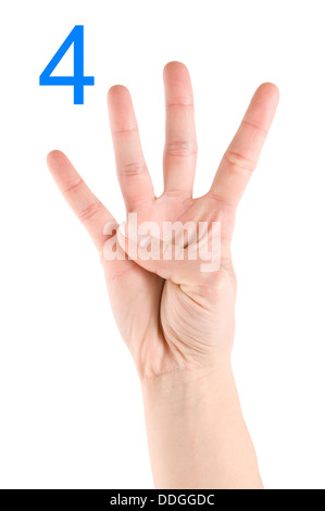 Numéro quatre Banque D'Images