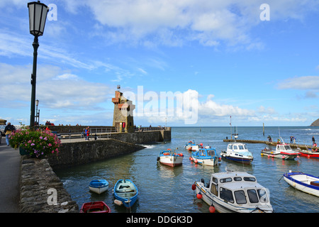 Port de Lynmouth, Lynmouth, Devon, Angleterre, Royaume-Uni Banque D'Images