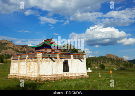 La Mongolie, province Khentii, Baldan Bereeven Khiid monastère construit en 1700, détruit en 1930 par commusnist et récemment reconstruit Banque D'Images