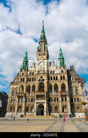 Radnice l'hôtel de ville (1892) par Franz Neumann à Benesovo namesti square Liberec République Tchèque Europe Banque D'Images