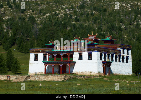 La Mongolie, province Khentii, Baldan Bereeven Khiid monastère construit en 1700, détruit en 1930 par commusnist et récemment reconstruit Banque D'Images