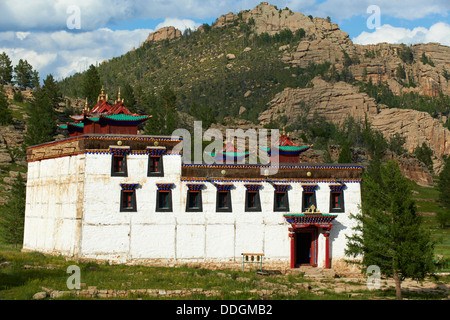 La Mongolie, province Khentii, Baldan Bereeven Khiid monastère construit en 1700, détruit en 1930 par commusnist et récemment reconstruit Banque D'Images