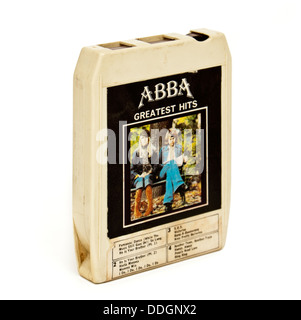 'Abba Greatest Hits" vintage stéréo 8 voies cartouche musique à partir des années 1970 Banque D'Images