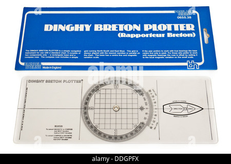 Canot Breton Traceur par Blundell Harling, un simple mais efficace instrument de navigation pour une utilisation avec un tableau standard Banque D'Images