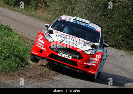 31.08.2013. Barum Czech Rally Championships, européenne. Kostka (CZE) - Ford Fiesta R5 Banque D'Images