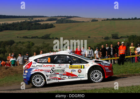 31.08.2013. Barum Czech Rally Championships, européenne. Kostka (CZE) - Ford Fiesta R5 Banque D'Images