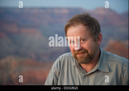 Edwin Remsberg au Grand Canyon Banque D'Images