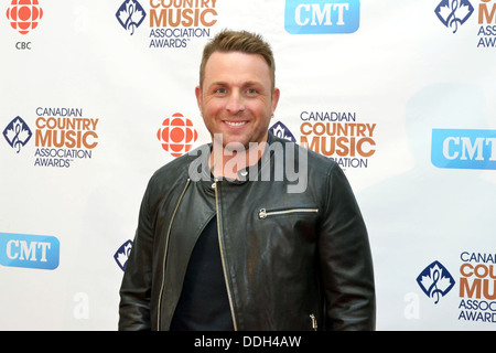 Johnny Reid au Canadian Country Music Association Awards 2012. Banque D'Images