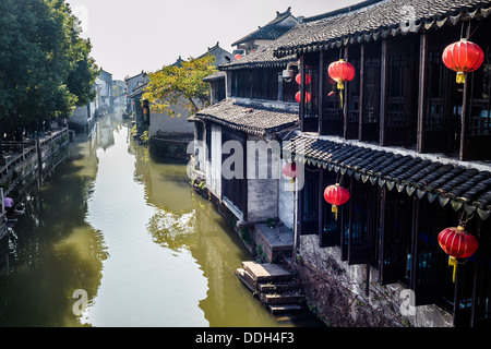 L'ancienne ville d'eau, Zhouzhuang, Jiangsu de Chine Banque D'Images