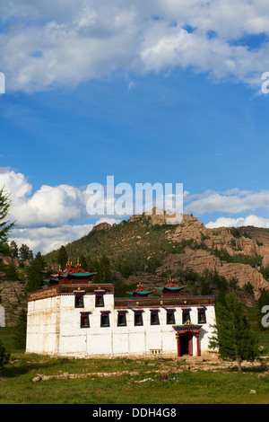 La Mongolie, province Khentii, Baldan Bereeven Khiid monastère construit en 1700, détruit en 1930 par commusnist et récemment reconstruit Banque D'Images