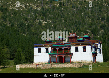 La Mongolie, province Khentii, Baldan Bereeven Khiid monastère construit en 1700, détruit en 1930 par commusnist et récemment reconstruit Banque D'Images