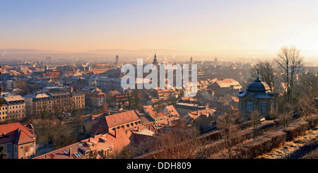 Matin tourné sur la ville médiévale de Bamberg du Michaelsberg. La photographie de voyage en Allemagne Banque D'Images