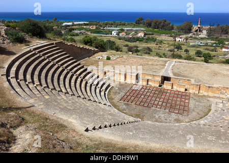 Site archéologique de Soli, Soloi, Karovostasi, le théâtre, le nord de Chypre Banque D'Images