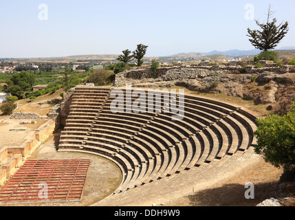 Site archéologique de Soli, Soloi, Karovostasi, le théâtre, le nord de Chypre Banque D'Images