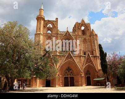 Ammóchostos Famagusta, francais, türkisch Gazimagusa, die auch Magusa, Lala-Mustafa Pascha-Moschee-in der Altstadt, die früher Banque D'Images