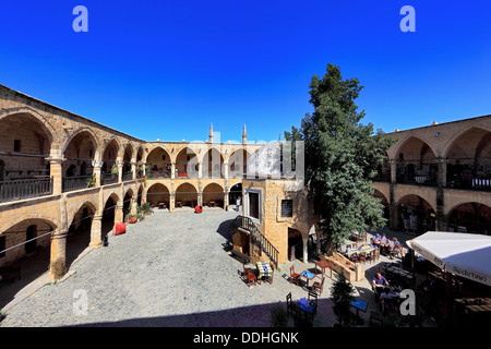Lefkosa, Lefkosia, vieille ville, Buyuk Han, le Grand Inn, est le plus grand caravansérail sur l'île de Chypre, Chypre du Nord Banque D'Images