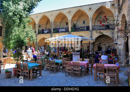 Lefkosa, Lefkosia, vieille ville, Buyuk Han, le Grand Inn, est le plus grand caravansérail sur l'île de Chypre, Chypre du Nord Banque D'Images